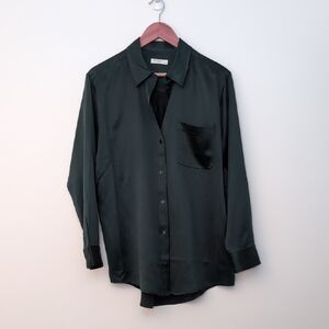 EQUIPMENT Women's Satin Green Shirt